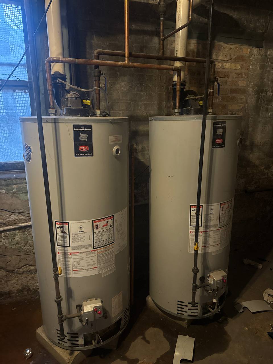 Dual water heater setup for high-demand residential hot water system